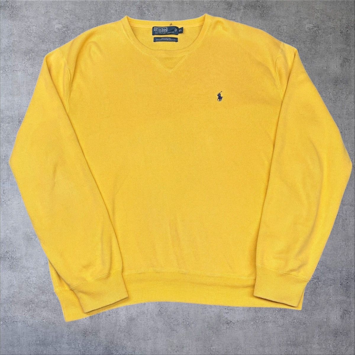 Polo Ralph Lauren Yellow Polo Sweater Size US XL / EU 56 / 4 - 1 Thumbnail