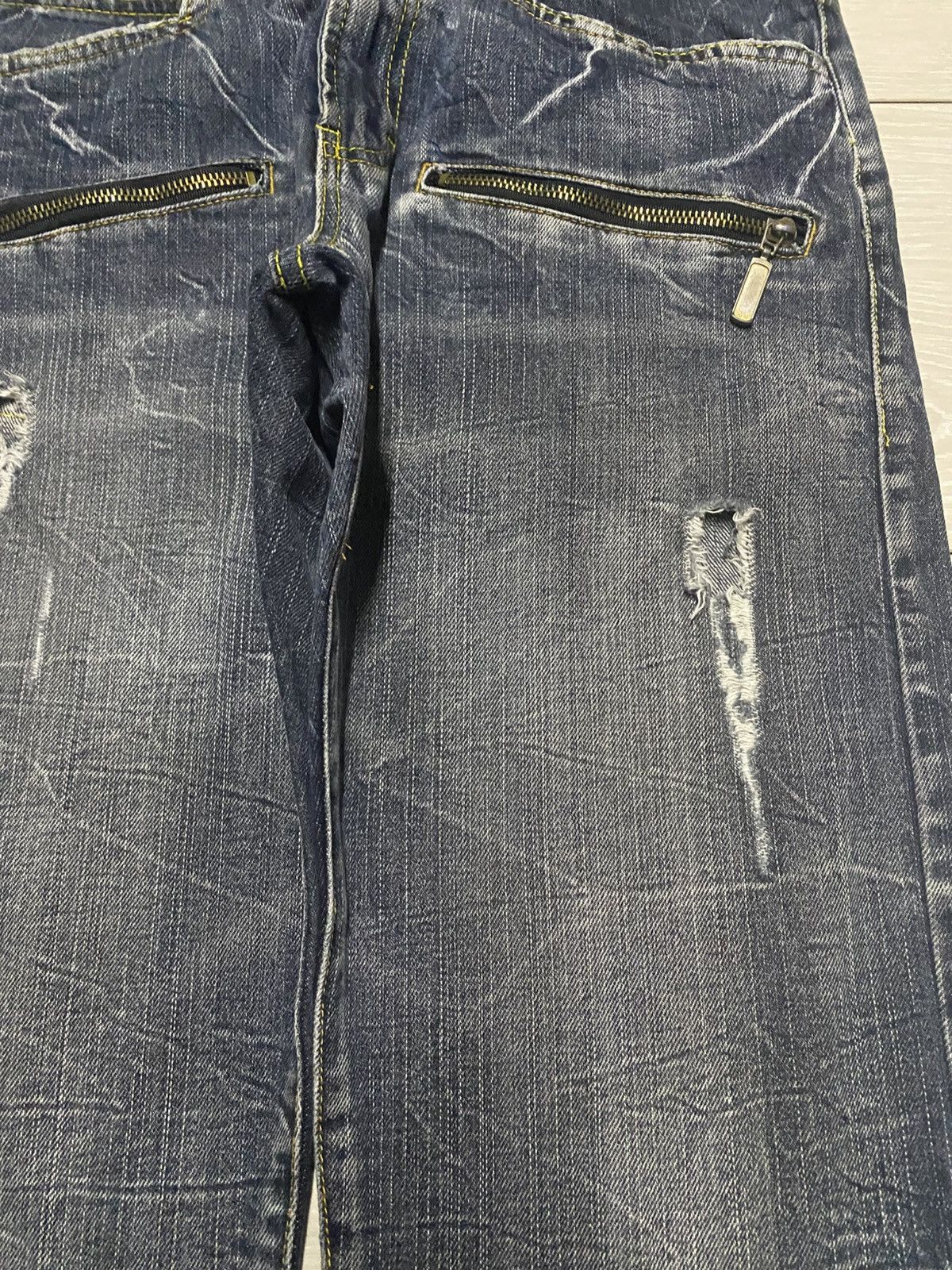 Tornado Mart Vintage Japanese Brand Skull Blow By Blue Loose Jeans Size US 30 / EU 46 - 6 Thumbnail