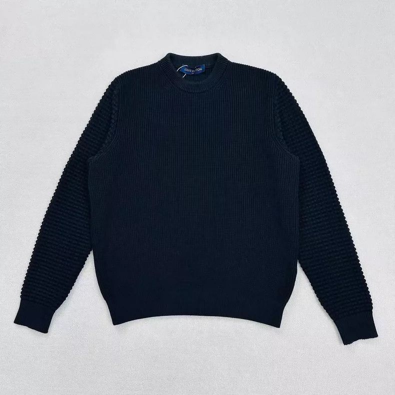 Louis Vuitton louis vuitton embroidered logo knit sweater-dmc Size US L / EU 52-54 / 3 - 1 Thumbnail