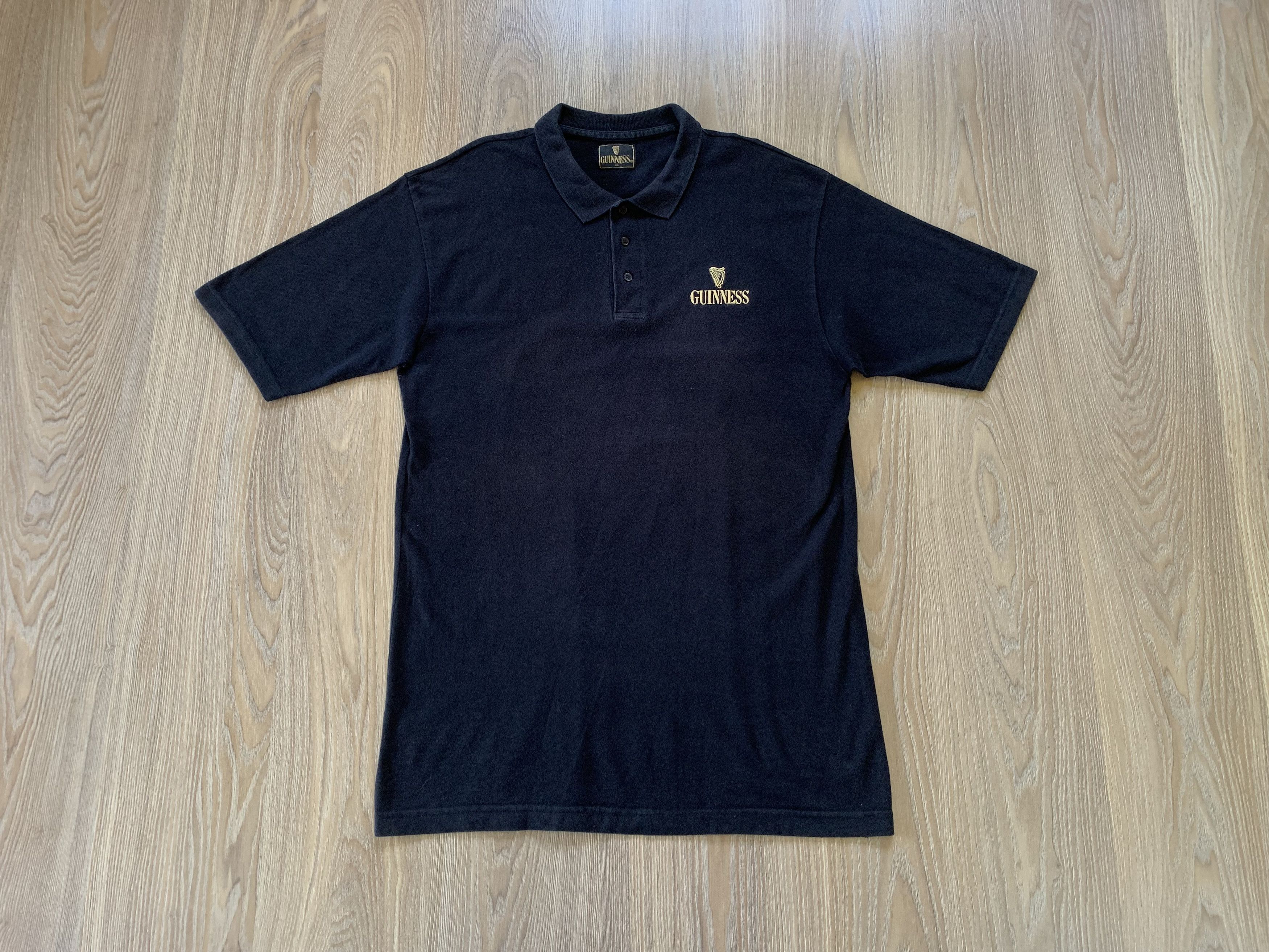 Vintage Vintage Guinness Beer Cotton Black Polo Shirt Size US XL / EU 56 / 4 - 1 Thumbnail