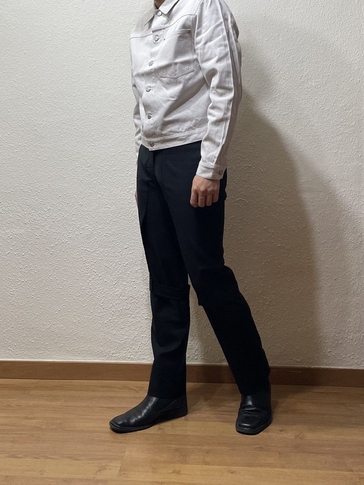 Helmut Lang Circa 2004 Helmut Lang Tailored Bondage Strap Pants Vintage Size US 29 - 13 Thumbnail