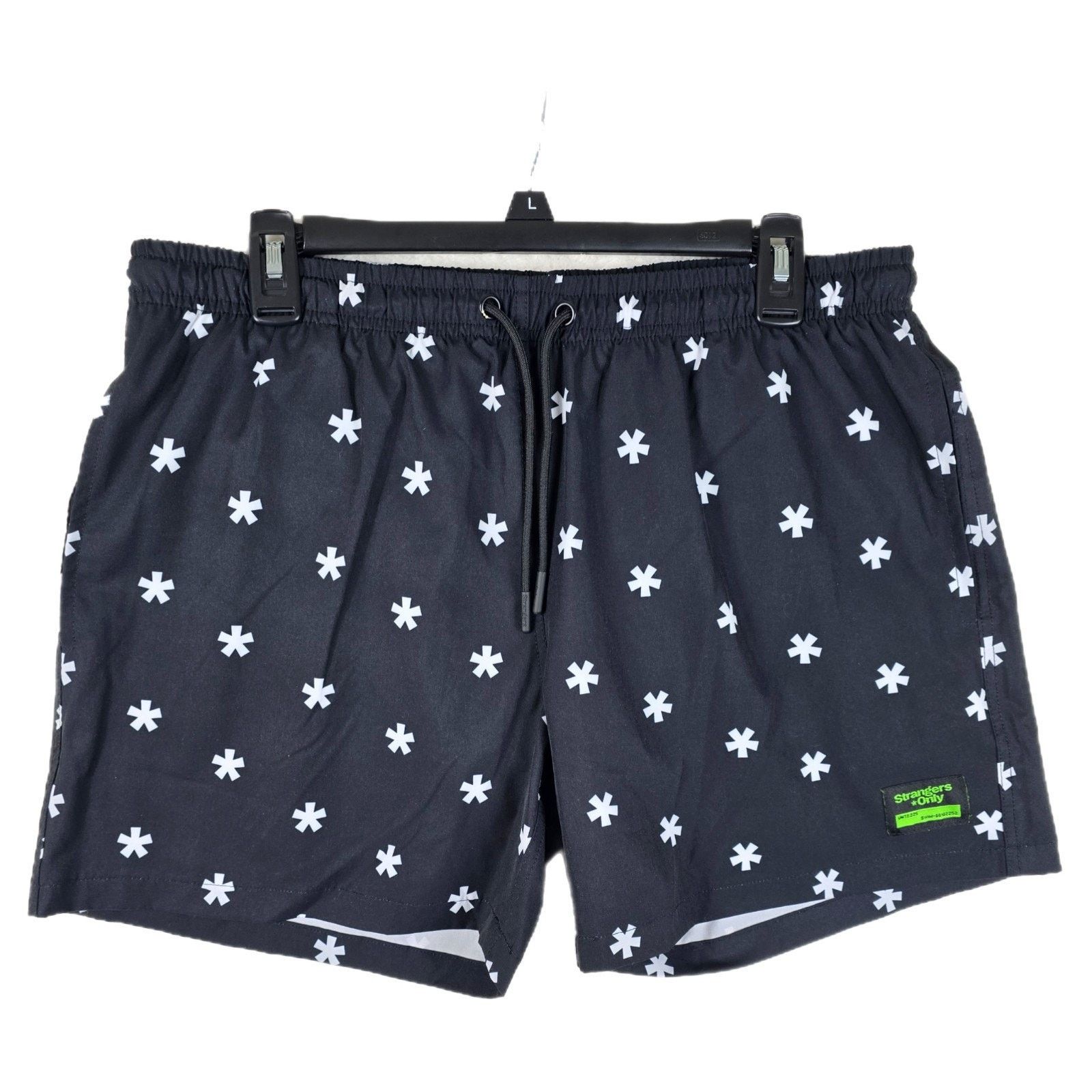 Other Strangers Only Mens Brief Lined Swim Board Shorts Medium AOP Size US 34 / EU 50 - 1 Thumbnail