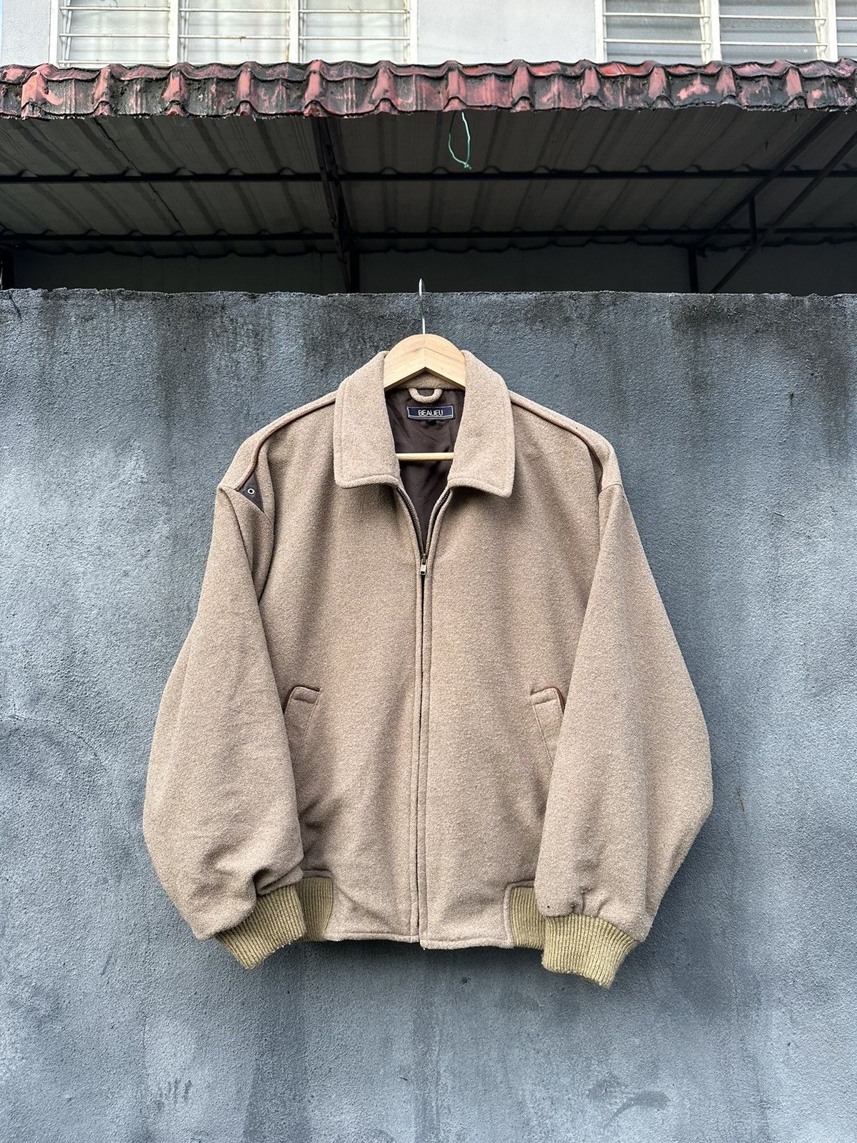 Vintage 👹Vintage Bealieu Wool Bomber Jacket Size US S / EU 44-46 / 1 - 1 Thumbnail
