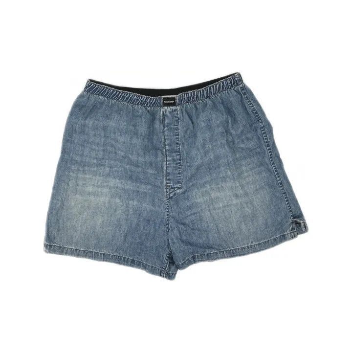 Balenciaga Balenciaga Balenciaga Denim Elastic Waist Shorts for Men - Size US 30 / EU 46 - 1 Thumbnail