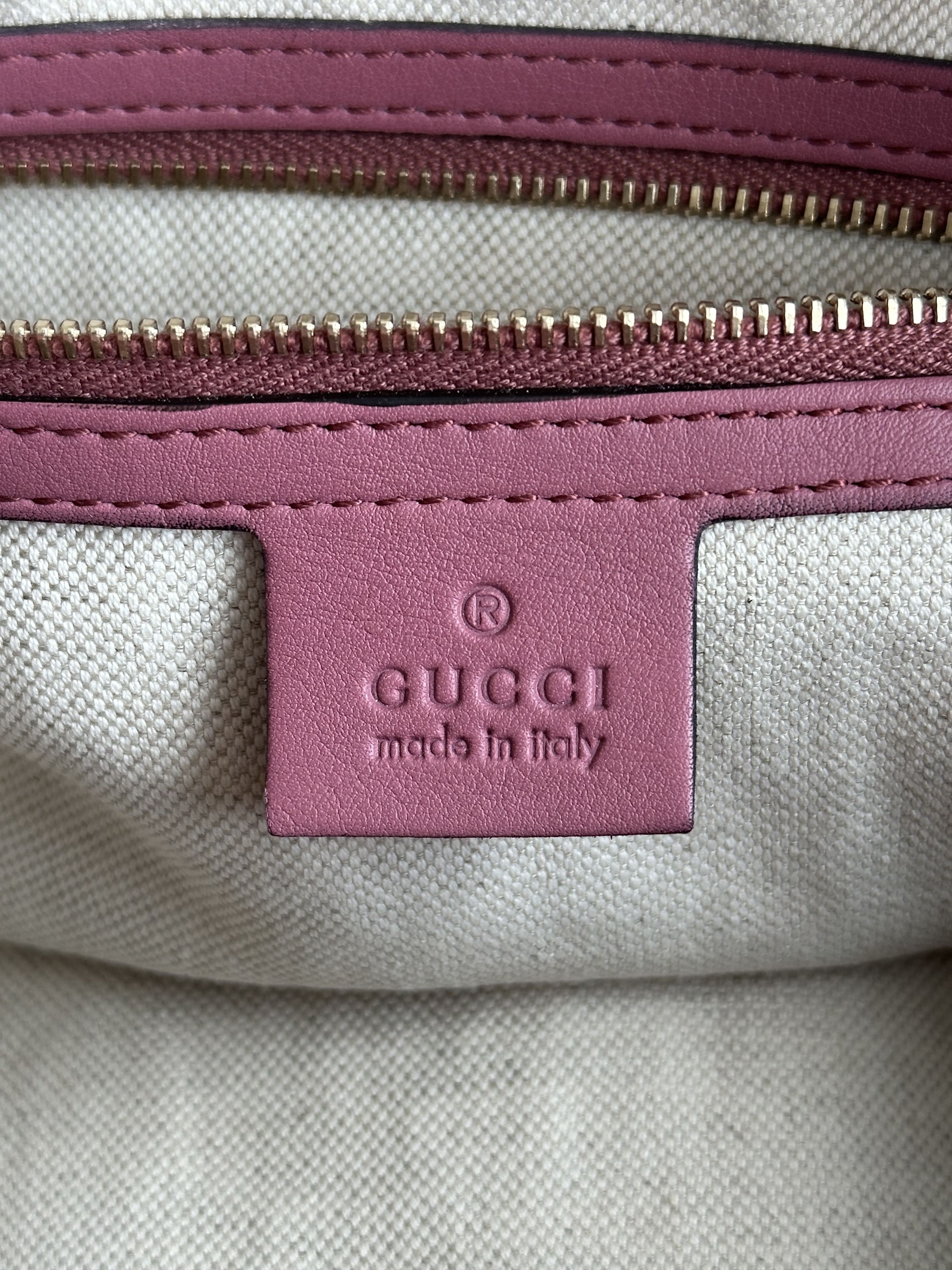 Gucci Gucci Pink Emossed GG Monogram Duffel Bag Size ONE SIZE - 7 Thumbnail
