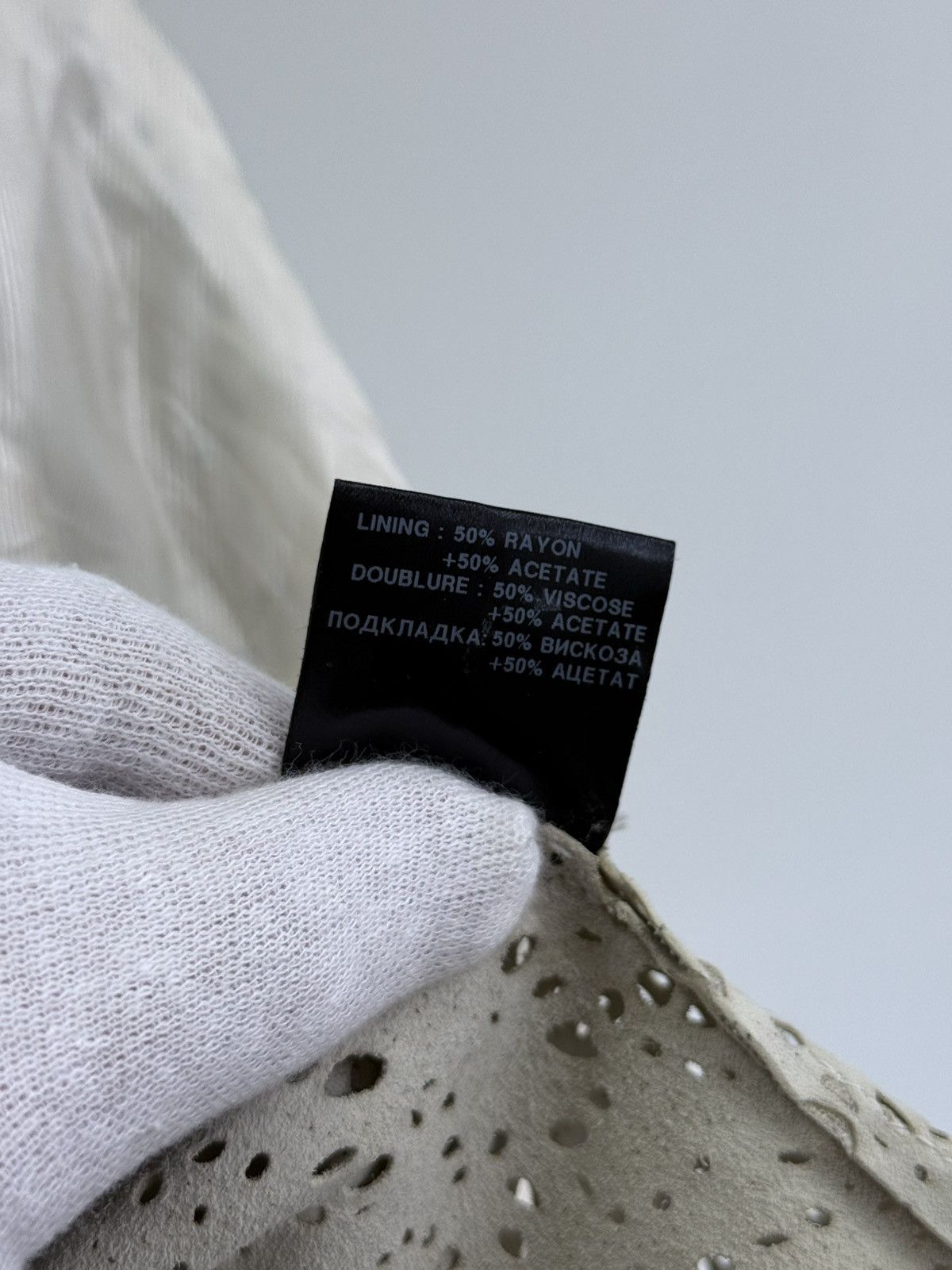 Haider Ackermann Archive Haider Ackermann Perforated Leather Jacket Size XS / US 0-2 / IT 36-38 - 21 Thumbnail