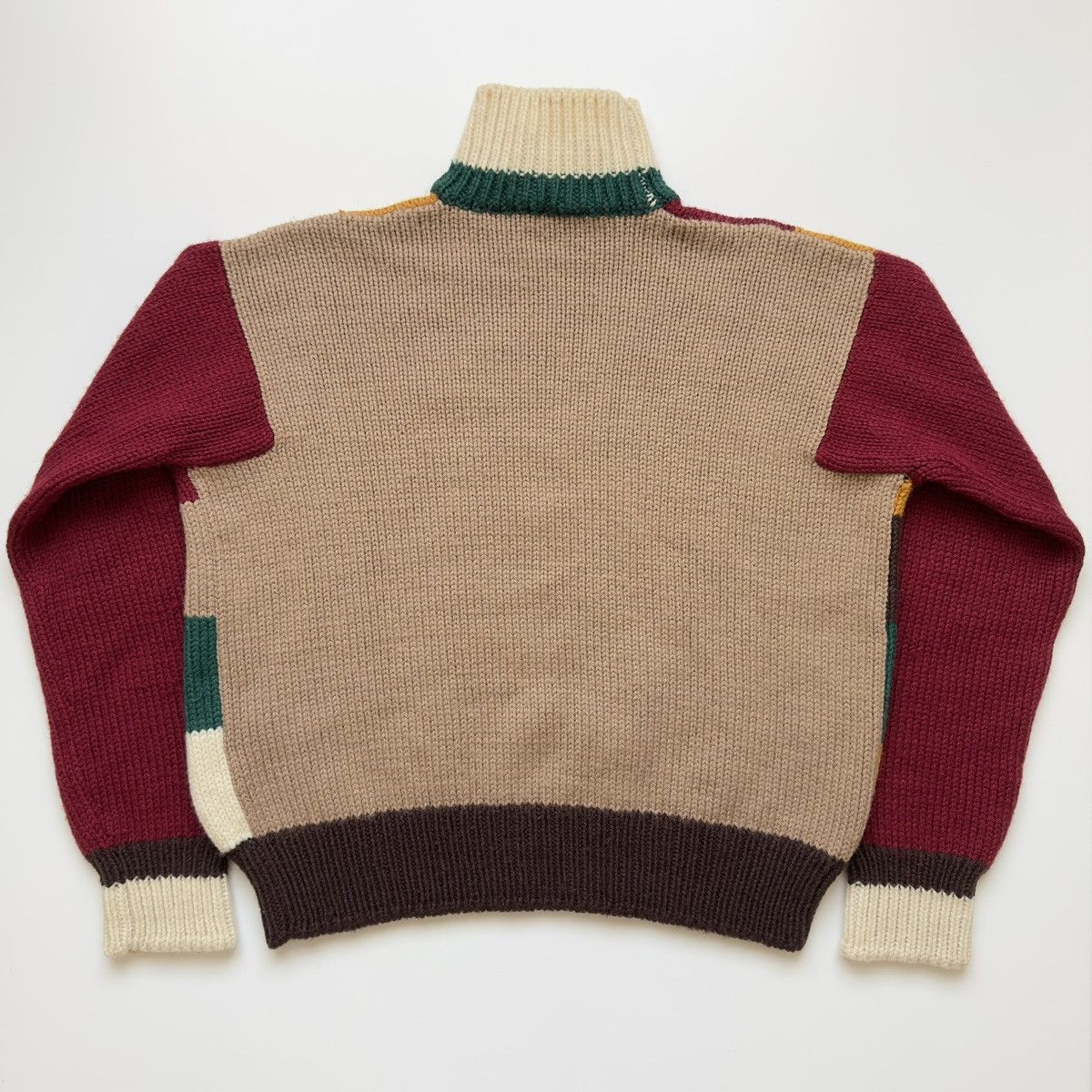 Dsquared2 Dsquared2 F/W 2001-02 Check Wool Turtleneck Sweater Size US XL / EU 56 / 4 - 5 Thumbnail