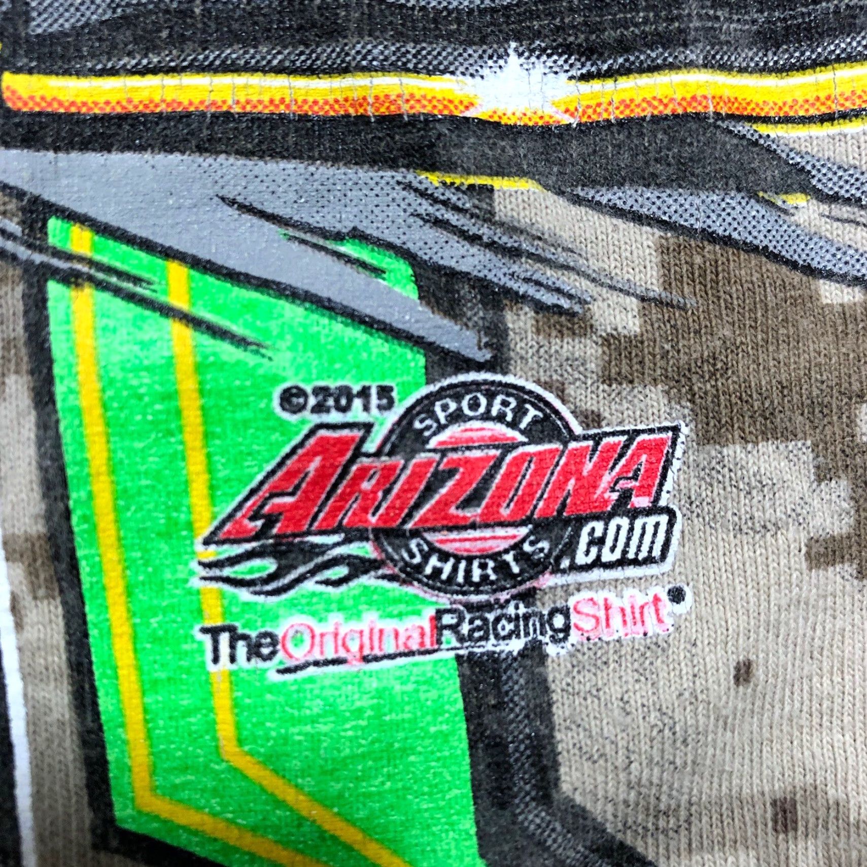 Gildan Gildan T-Shirt Men Camouflage Race Car Dewalt Modified Racing Graphic Short Sleeve Crew Neck Brown S 2010-2019 Cars Mens Size US S / EU 44-46 / 1 - 3 Thumbnail