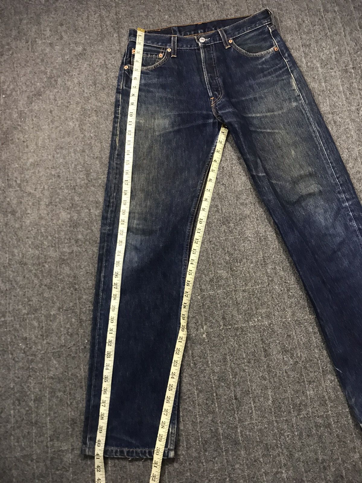 Levi's Vintage Clothing Levi's Lot 501 Indigo Denim Jeans Buttonfly Straight Size US 30 / EU 46 - 17 Thumbnail