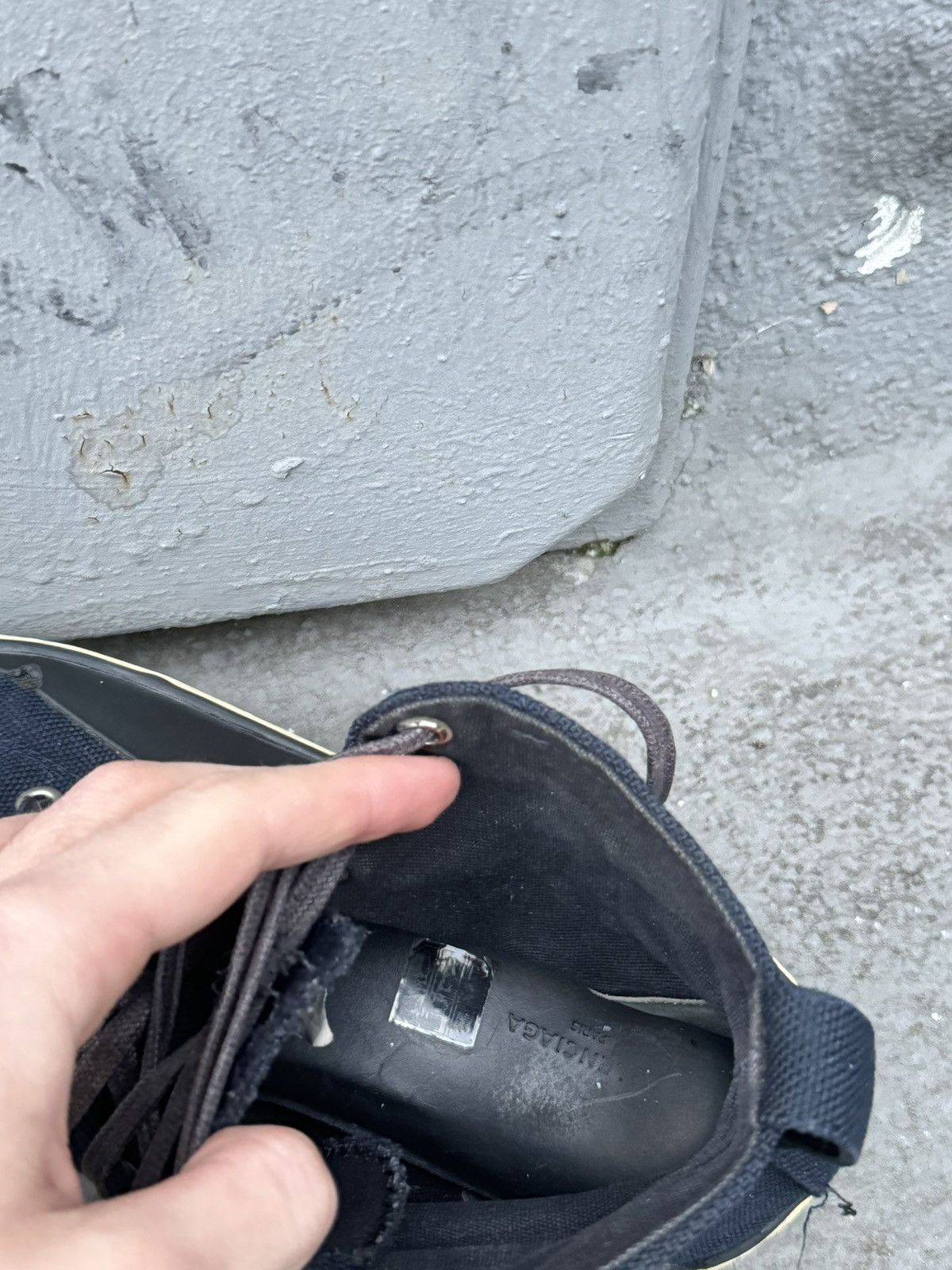 Balenciaga × Vintage Vintage Balenciaga Trainers Canvas Avangard Hihg Top Size US 9.5 / EU 42-43 - 21 Thumbnail