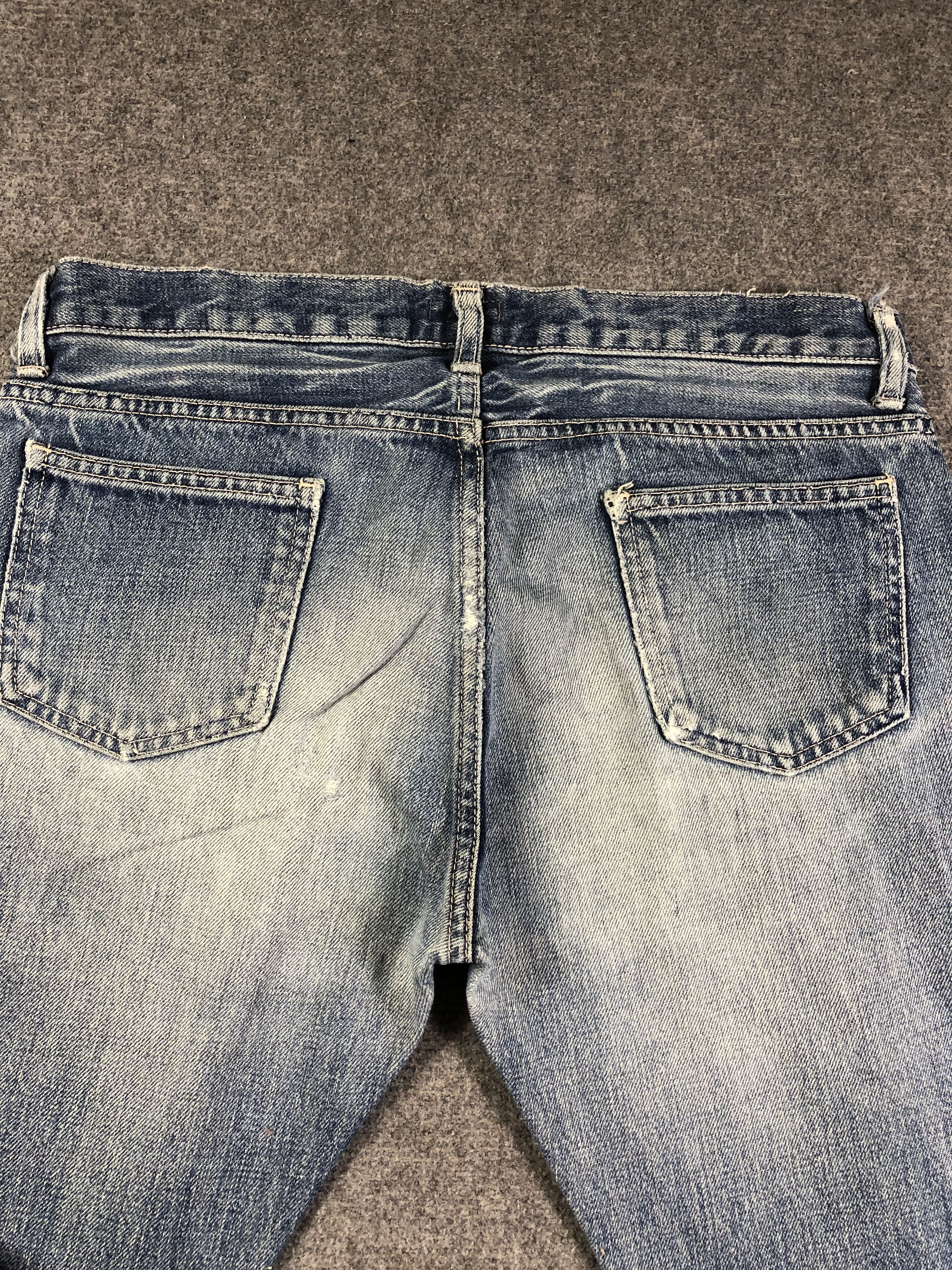 Japanese Brand Wash Blue Domingo Co Ltd Denim Jeans 32x30.5 Size 32" / US 10 / IT 46 - 8 Thumbnail