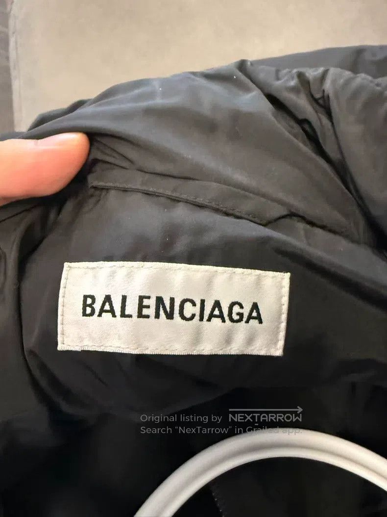 Balenciaga Balenciaga Lock Logo Cotton Filled Down Jacket Size XXS / US 00 / IT 34 - 3 Thumbnail