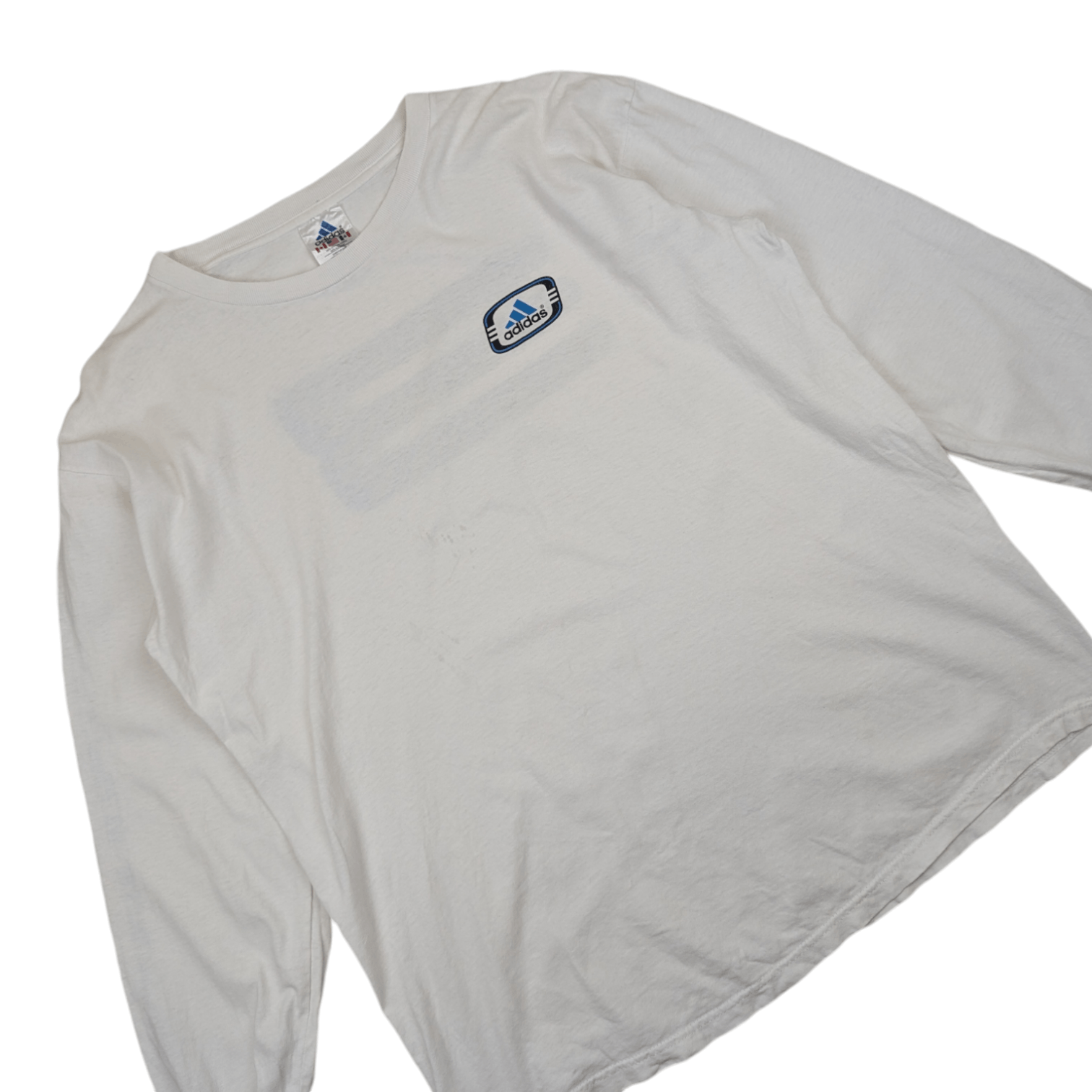 Adidas Vintage 2000's ADIDAS 3 Striped Long Sleeve T-Shirt Size US L / EU 52-54 / 3 - 3 Thumbnail