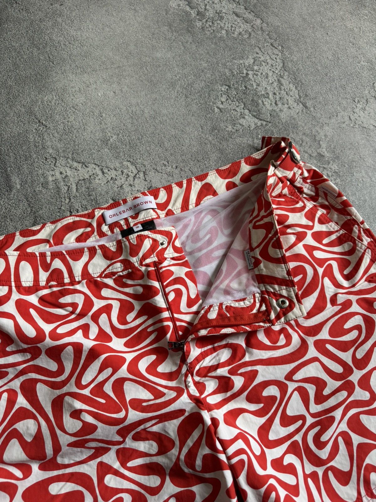 Orlebar Brown Orlebar Brown Bulldog Swim Shorts Sz 38 Abstract Swirl Print Size US 38 / EU 54 - 3 Thumbnail