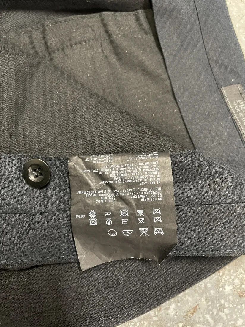 Prada × Vintage AW2007 Prada Black Wool Tailored Pants Size US 34 / EU 50 - 8 Thumbnail