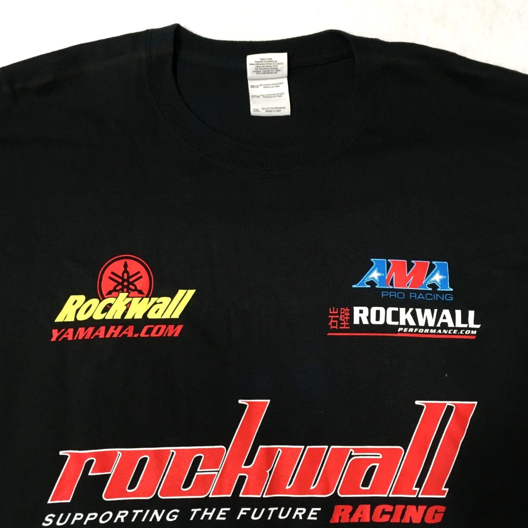 Gildan Yamaha ROCKWALL RACING T Shirt 3XL Black DOUBLE SIDED Logo Size US XXL / EU 58 / 5 - 2 Thumbnail