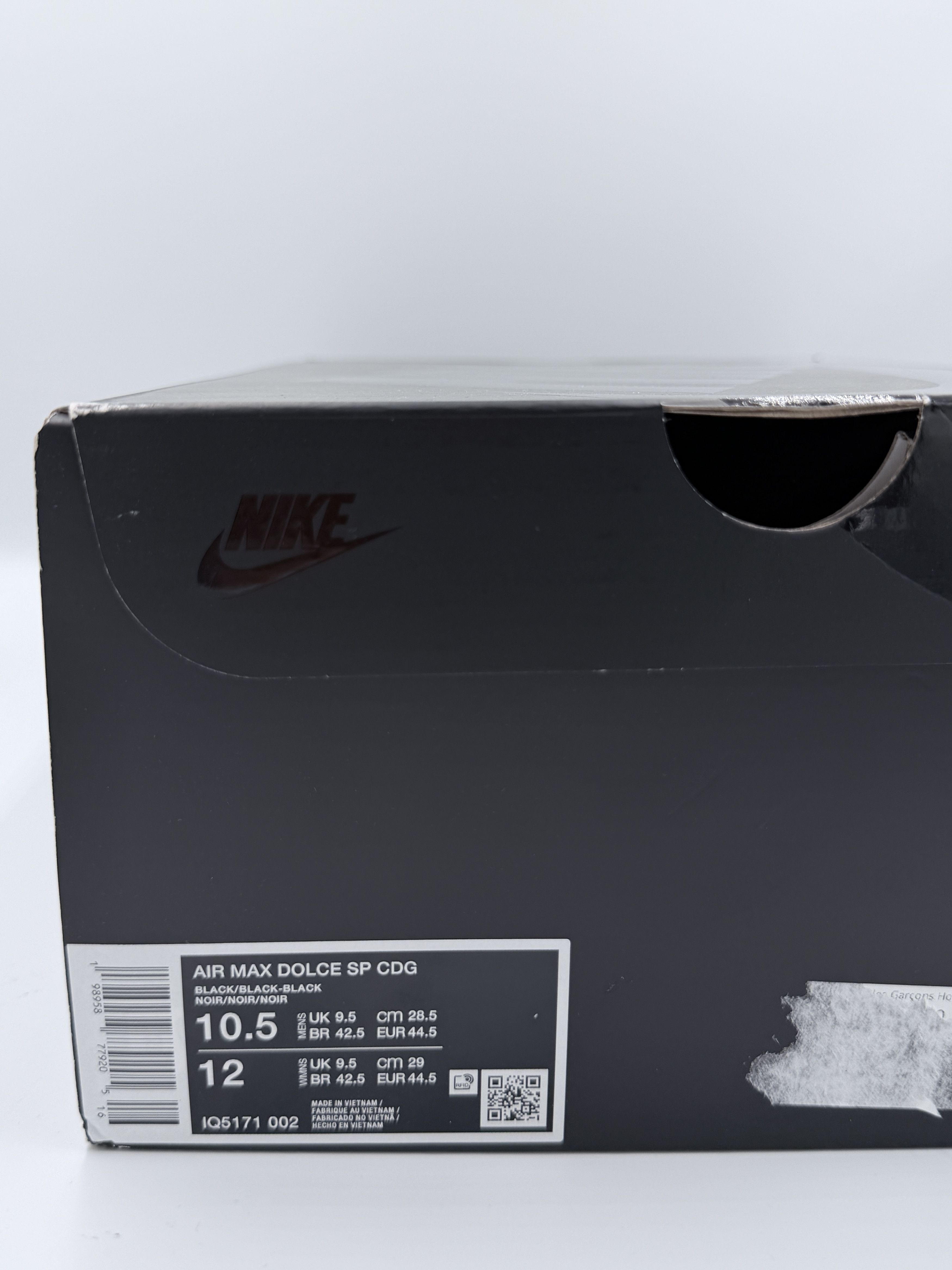 Comme des Garcons × Nike Comme des Garcons Nike Air Max Dolce Black Size US 10.5 / EU 43-44 - 11 Thumbnail