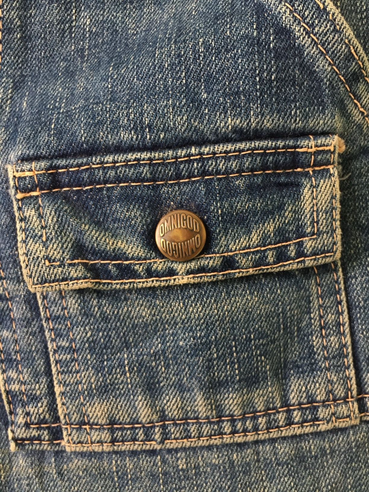 OMNIGOD Vintage Omnigod Cropped Jeans Size 31" - 4 Thumbnail