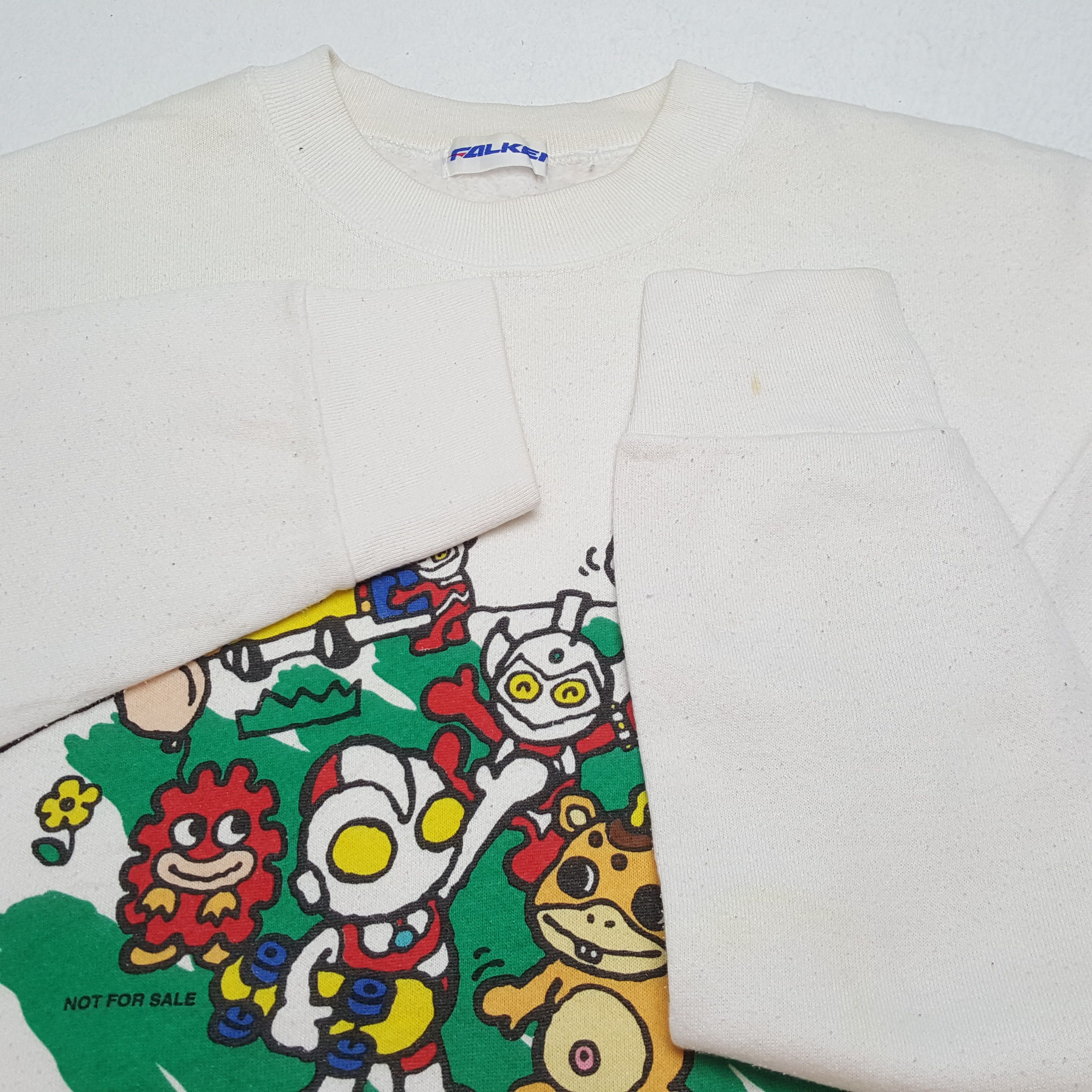 Vintage FALKEN Tsuburaya Prod. Sweatshirt Cartoon Style Design Size US L / EU 52-54 / 3 - 7 Thumbnail
