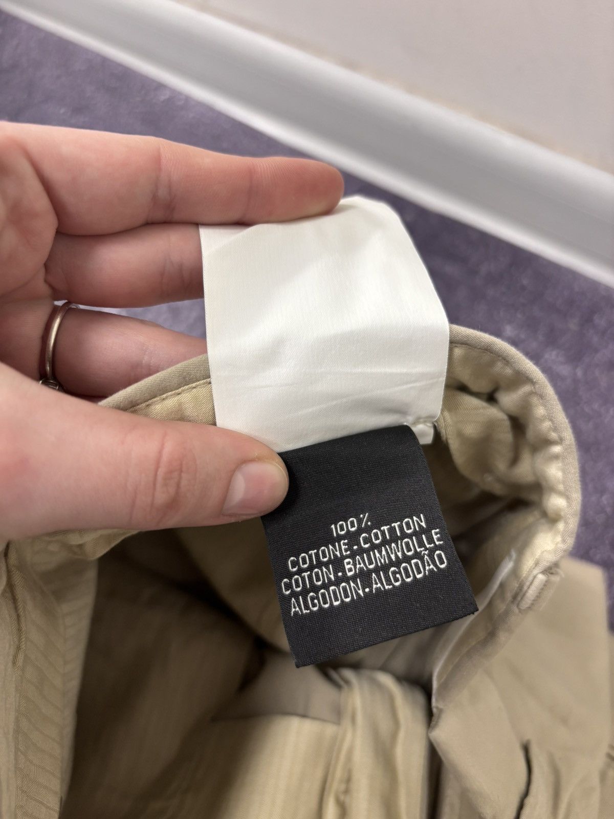 Ermenegildo Zegna Ermenegildo Zegna Men’s Beige Chino Pants Trousers Size US 36 / EU 52 - 12 Thumbnail