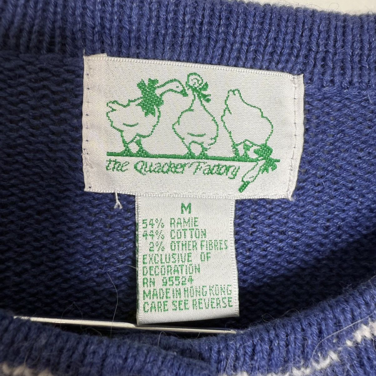 Vintage Vintage The Quacker Factory Snowman Sweater Blue Sz Medium Size M / US 6-8 / IT 42-44 - 7 Thumbnail
