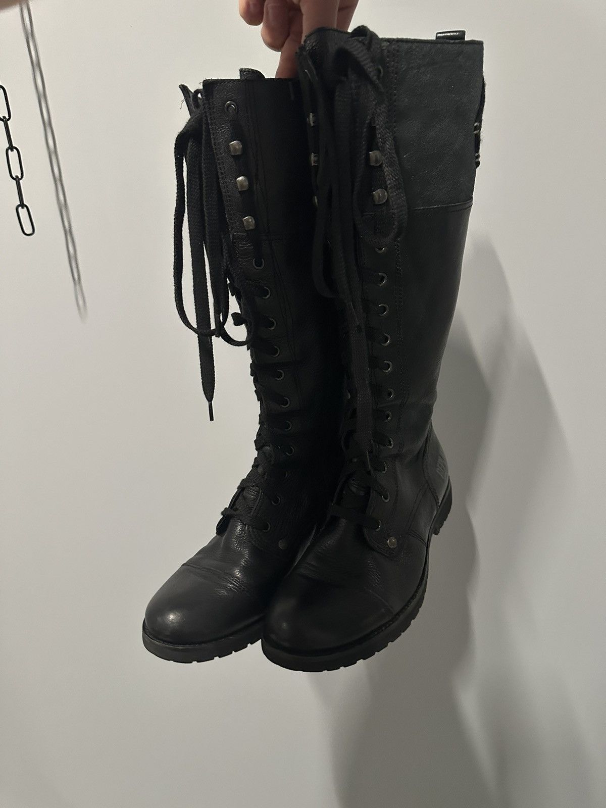 A.S.98 A.S.98 Type Avant Garde Leather High Boots Gothic Punk Size US 8 / IT 38 - 6 Thumbnail