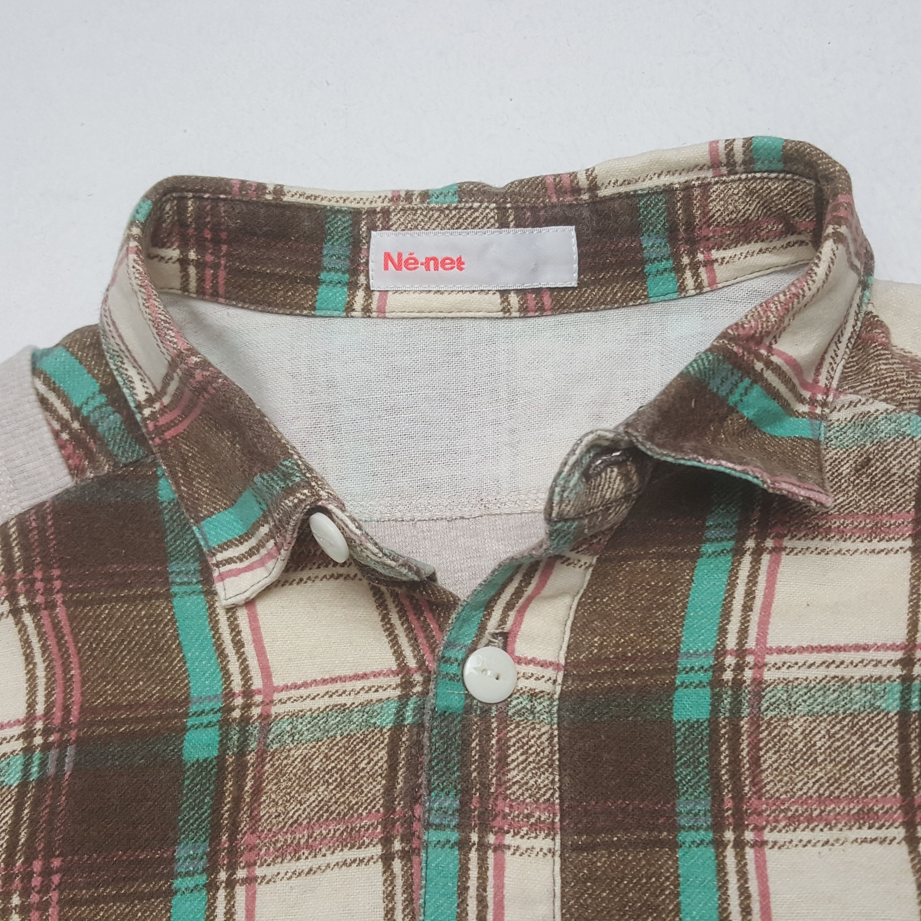 Issey Miyake × Japanese Brand × Ne-Net Vintage Assemblage Nenet Button Up Shirt Size US S / EU 44-46 / 1 - 4 Thumbnail