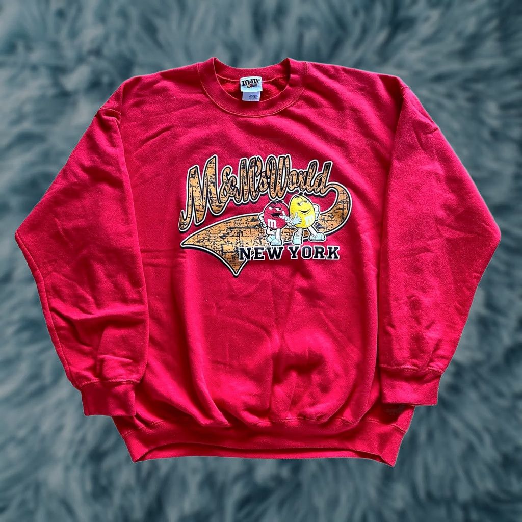 Vintage VINTAGE M&Ms World Chocolate Candies Red Sweater New York Size Large RARE 90s Size US L / EU 52-54 / 3 - 1 Thumbnail