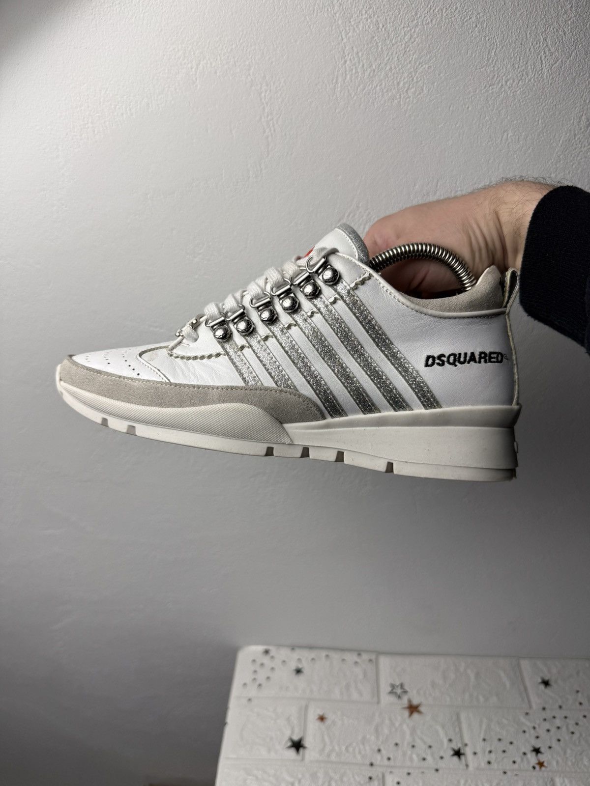 Dsquared2 Dsquared2 US8 UK5.5 EUR39 Sneakers Women's Casual White Size US 8 / IT 38 - 2 Thumbnail