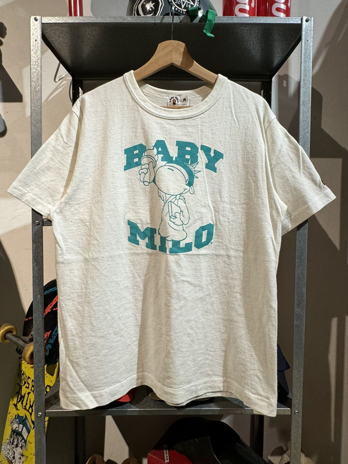 Bape Vintage 2006 Baby Milo Liberty White Tee Size US M / EU 48-50 / 2 - 1 Thumbnail