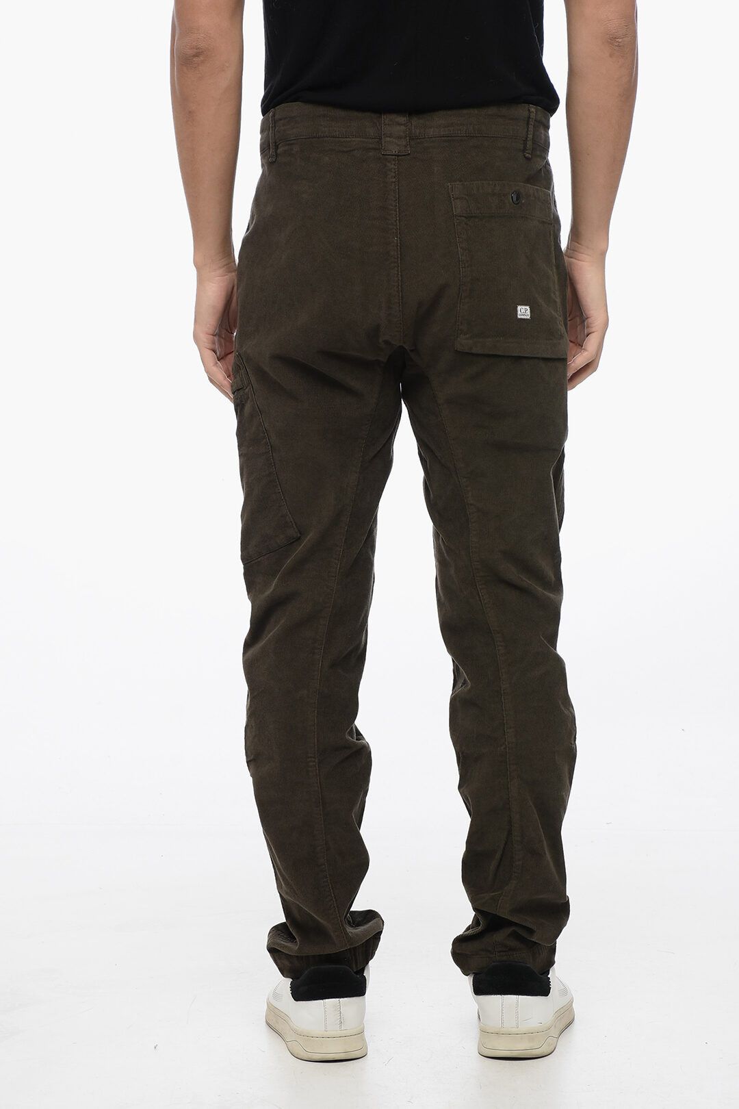 C.P. Company og1mm1024 Corduroy Cargo Pant in Olive Green Size US 32 / EU 48 - 2 Thumbnail