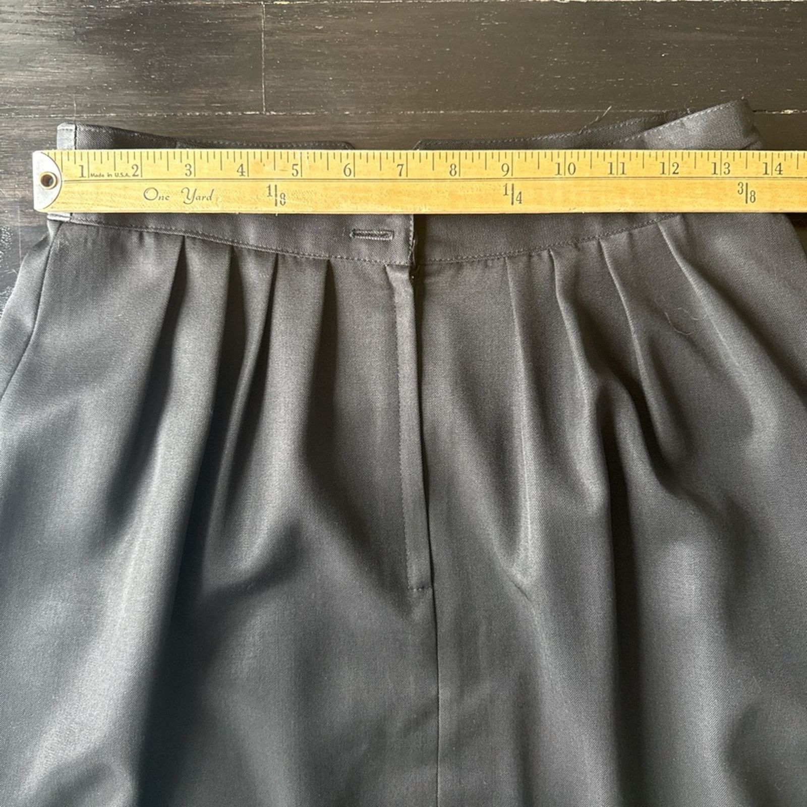 Other Vintage leather waist Elegant Black Women's Skirt Size 28" / US 6 / IT 42 - 6 Thumbnail