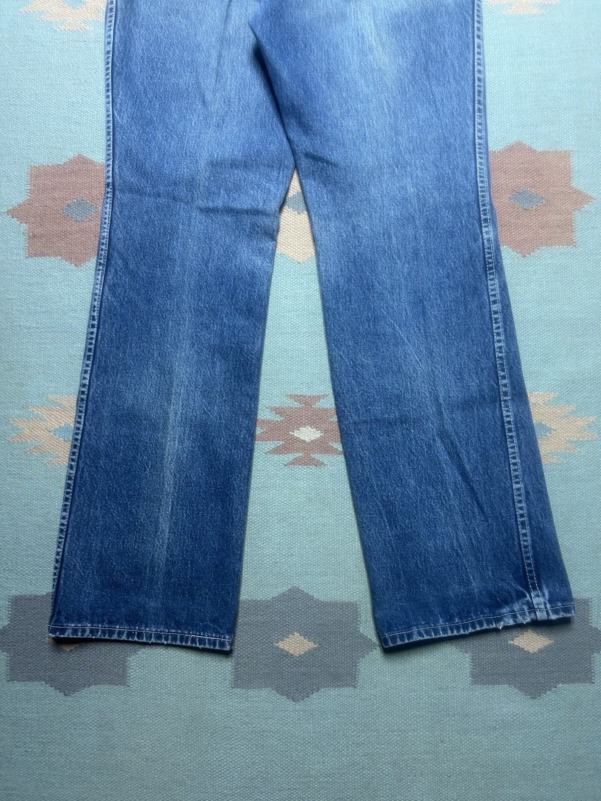 Vintage Vintage 70s Maverick jeans faded bootcut flare 16 31x34 Size 31" - 7 Thumbnail