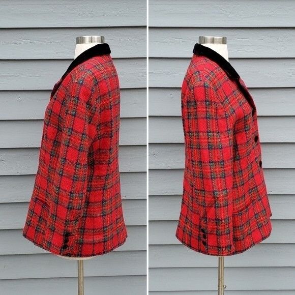 Talbots Vintage 90s y2k Talbots Red Green Stuart Tartan Plaid Preppy Size XL / US 12-14 / IT 48-50 - 3 Thumbnail
