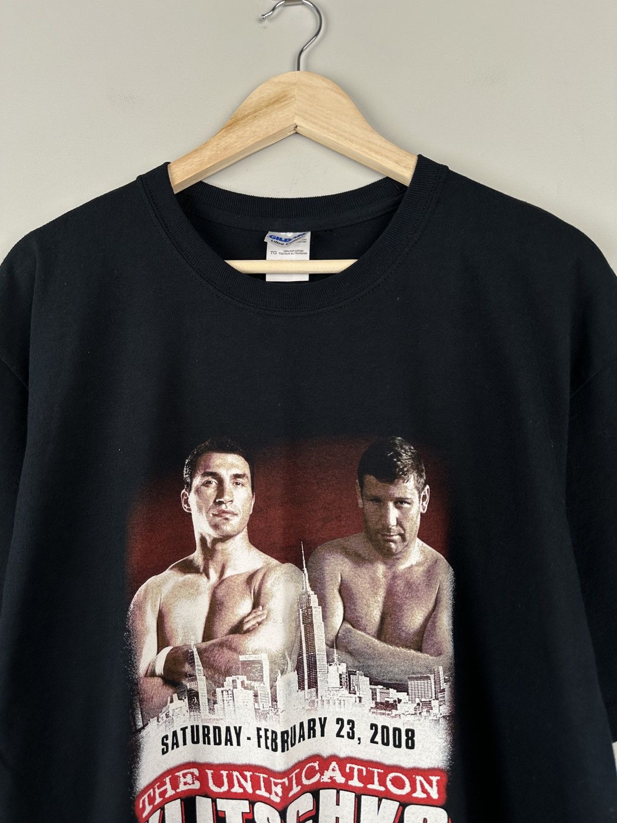 Band Tees Vintage 2008 Klitchko vs Ibragimov Boxig Tee Size US XL / EU 56 / 4 - 4 Thumbnail