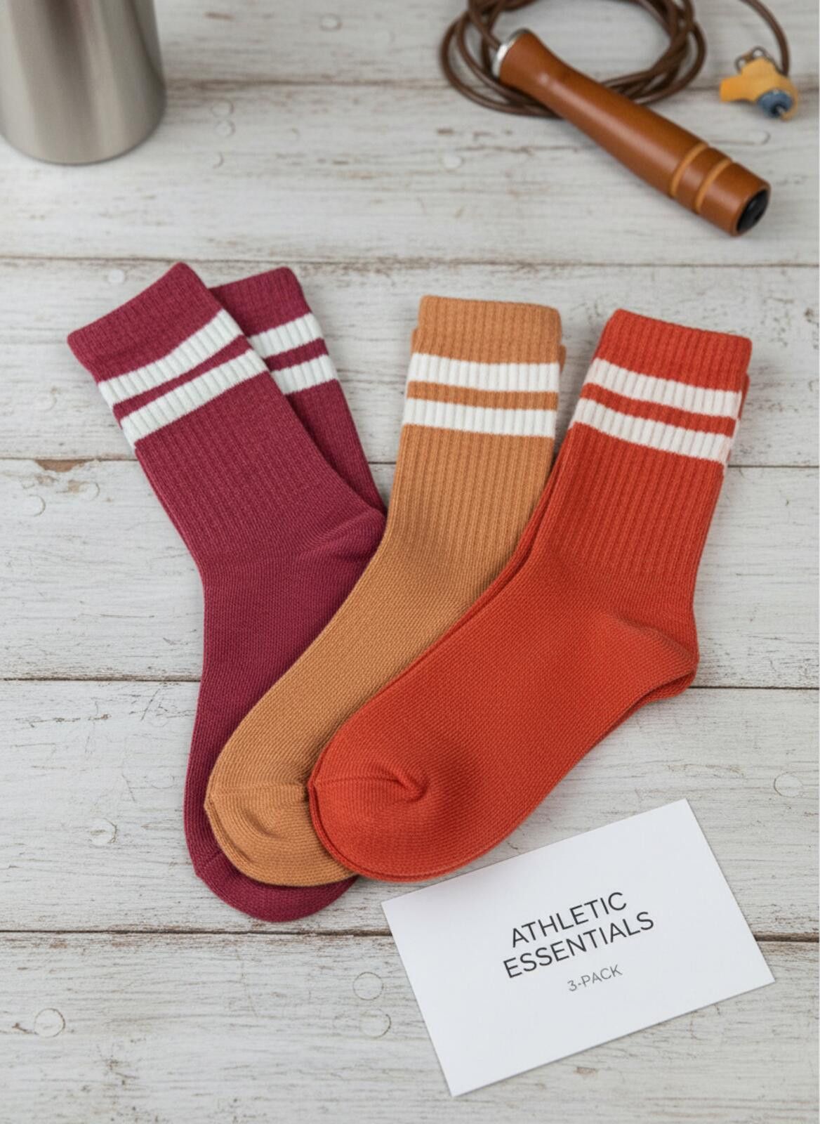Other Gap Kids Varsity Crew Multicolored Socks 3-Pack (Medium) Size ONE SIZE - 4 Thumbnail