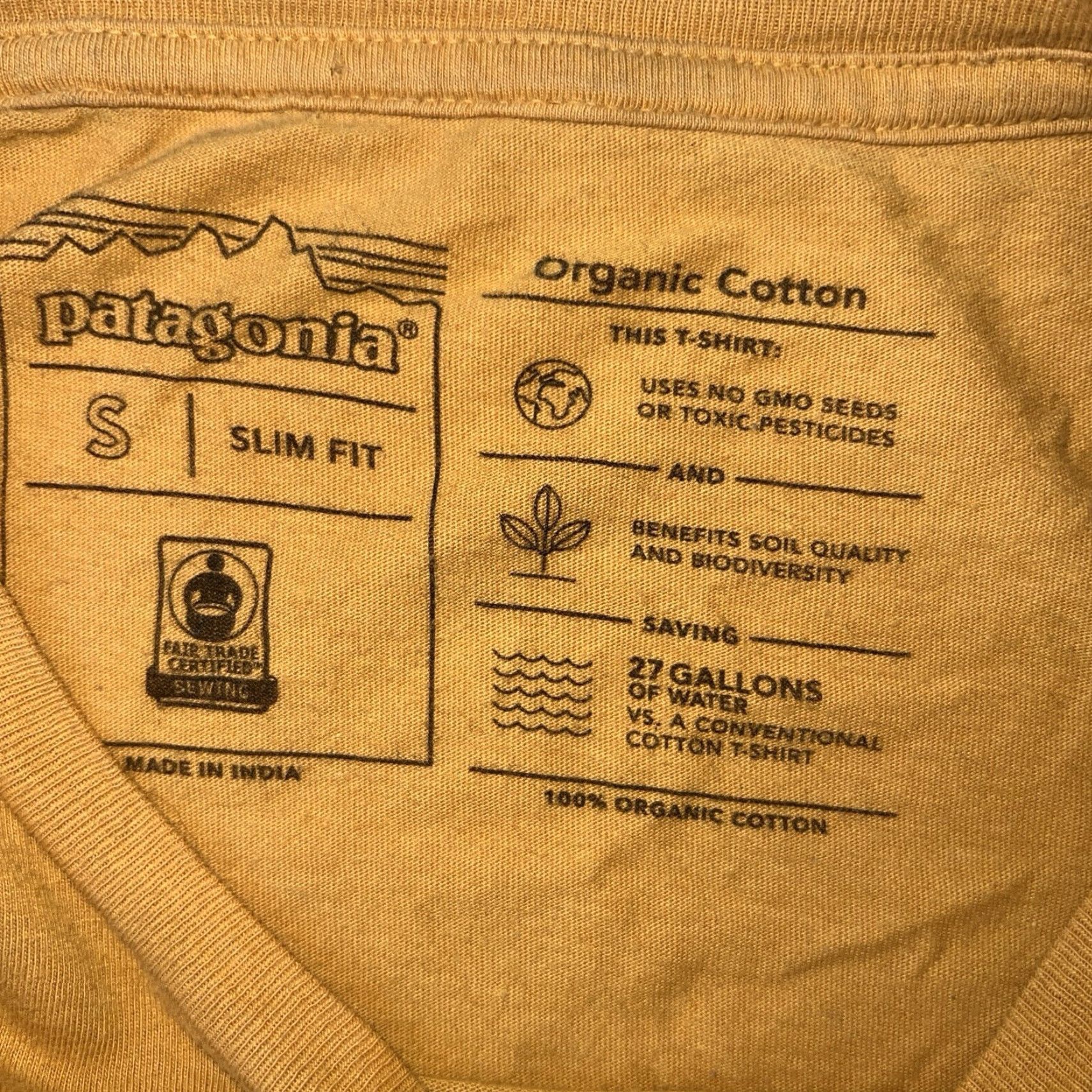Patagonia VINTAGE Patagonia Shirt Adult Small Yellow Logo Surf With Mountains Sunset Graphic Print Crew Neck Short Sleeve Size US S / EU 44-46 / 1 - 3 Thumbnail