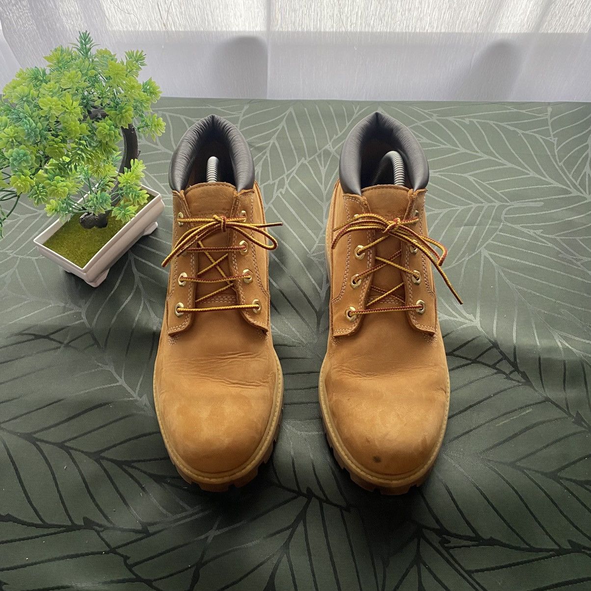 Timberland Leather Low Boots Yellow
