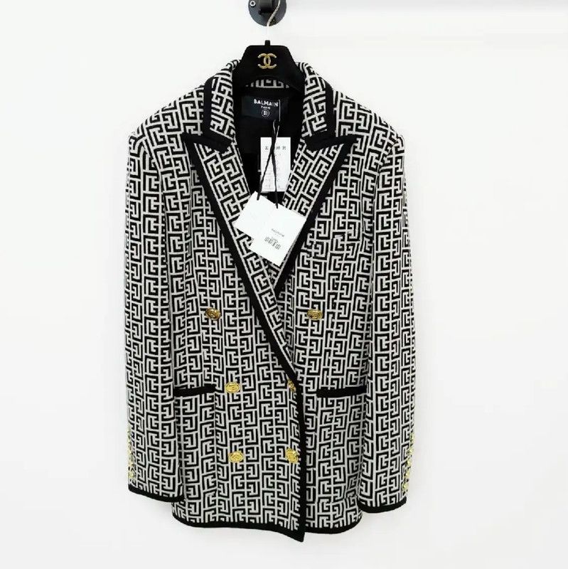 Balmain Balmain Color Block Women's Trench Coat 0089 Size M / US 6-8 / IT 42-44 - 1 Thumbnail