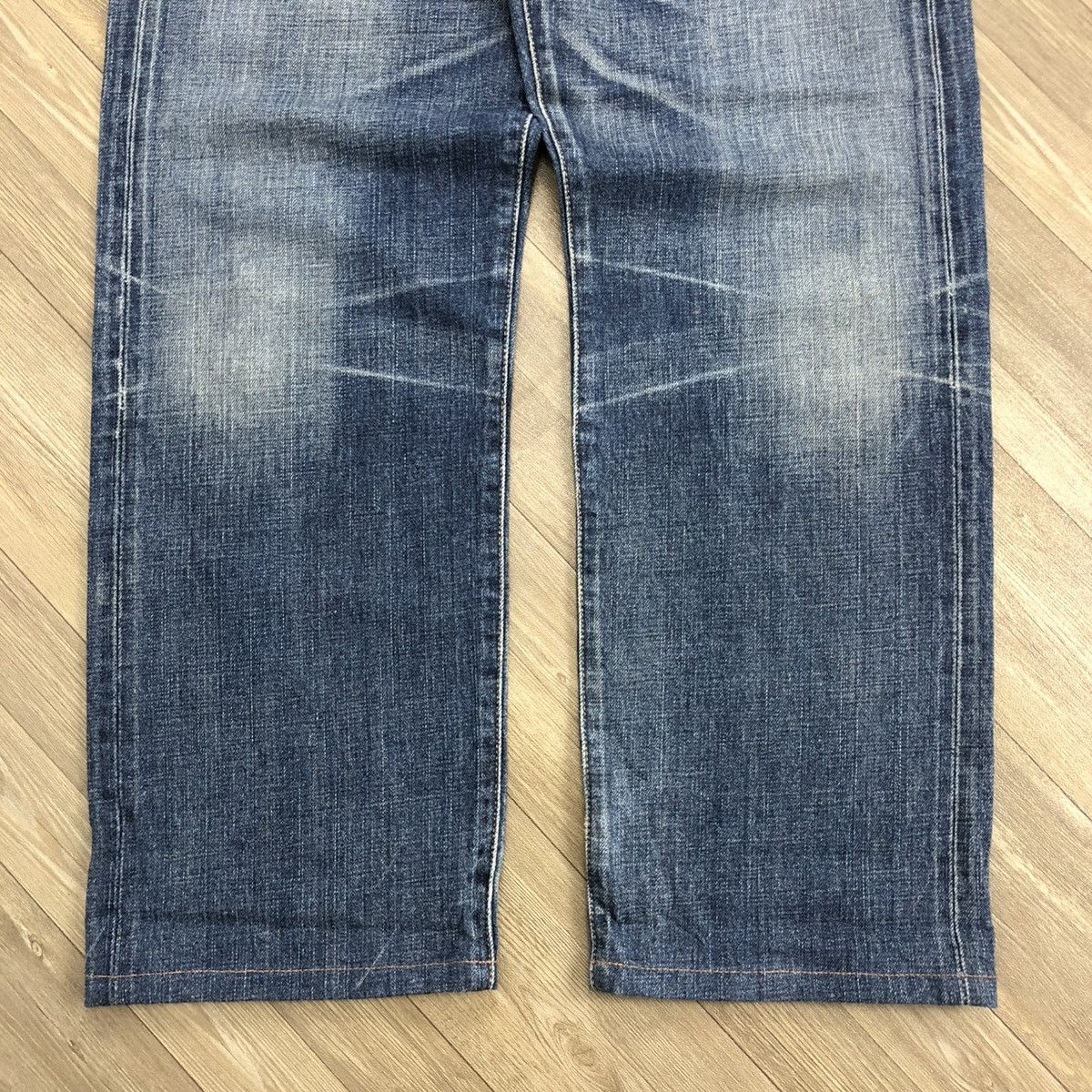 Levi's × Levi's Vintage Clothing 🇯🇵 90’s Vintage Levis 502xx Selvedge Faded Distressed Jeans Size US 33 - 7 Thumbnail