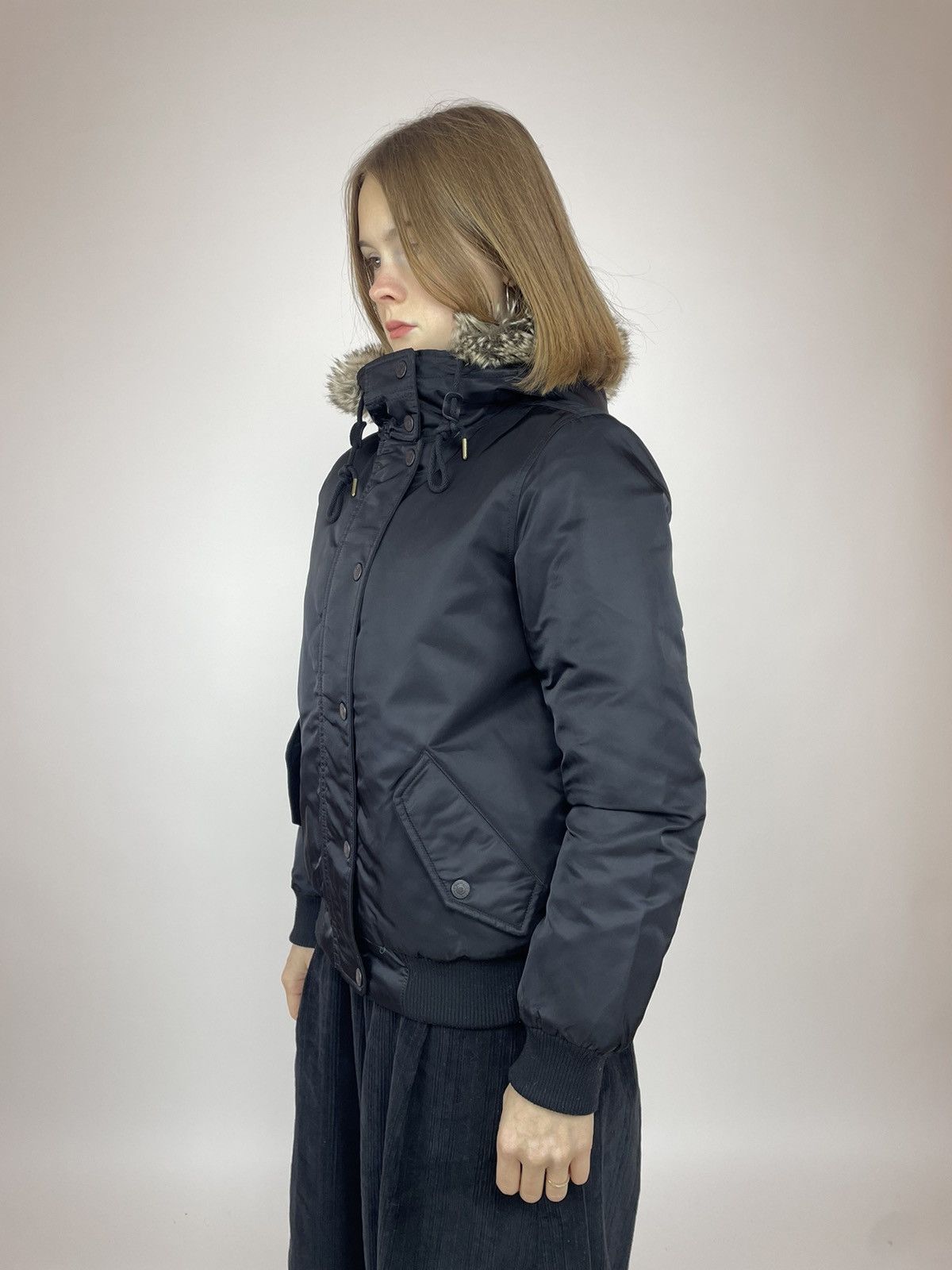 Levi's LEVI STRAUSS & CO. Hooded Down Jacket Levis Parka Black Size XS / US 0-2 / IT 36-38 - 4 Thumbnail