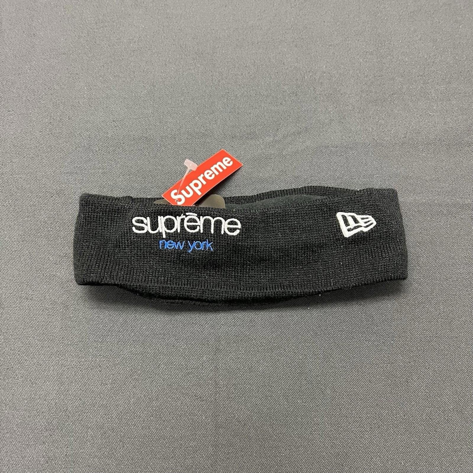 Supreme FW15 Supreme New Era Classic Logo Fleece Headband Black Size ONE SIZE - 1 Thumbnail