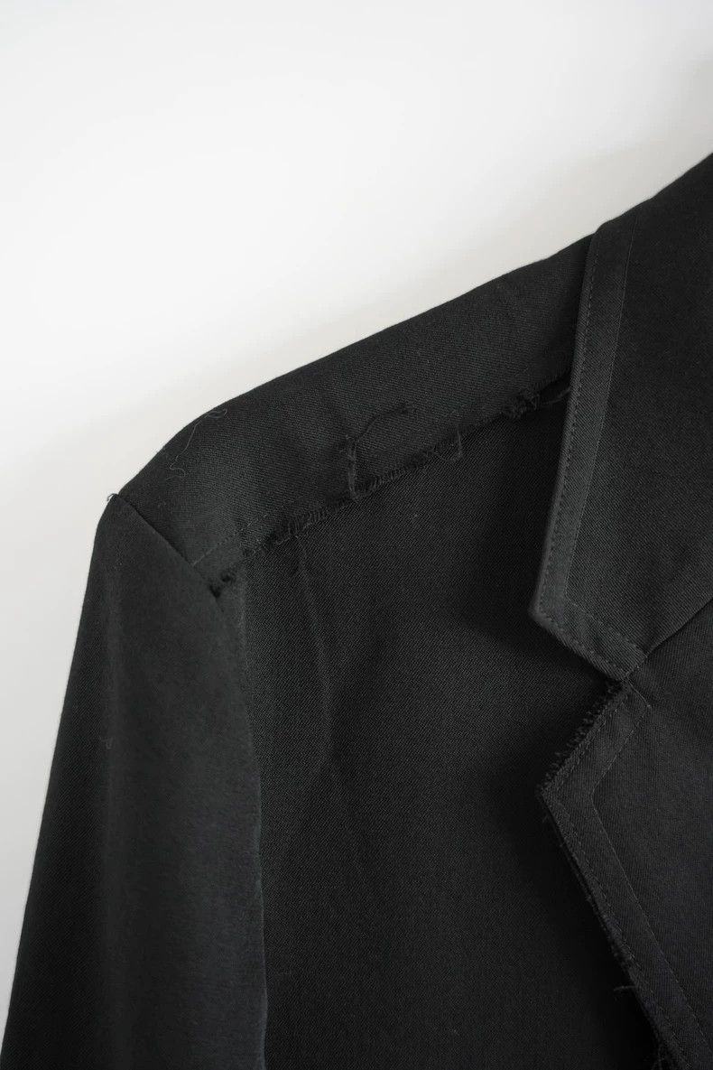 Yohji Yamamoto Yohji Yamamoto size 2 15aw tape-on-raw-edge triple blazer Size 36R - 5 Thumbnail