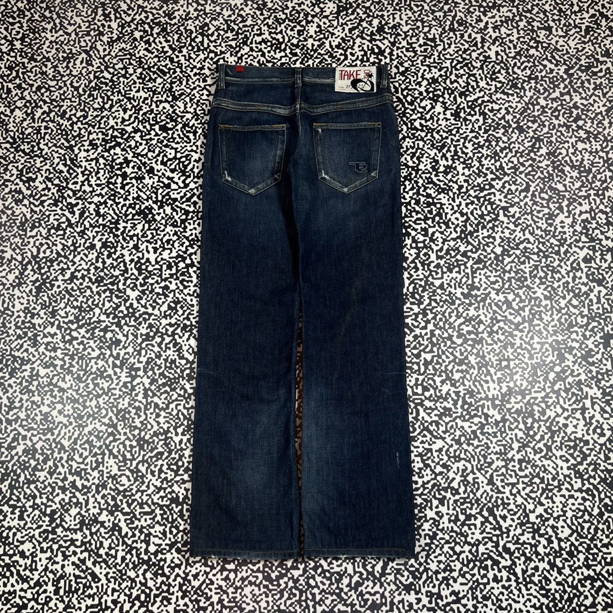 Japanese Brand Vintage Y2K Take Two Japanese Style Wide Retro Jeans Size 28" / US 6 / IT 42 - 1 Thumbnail