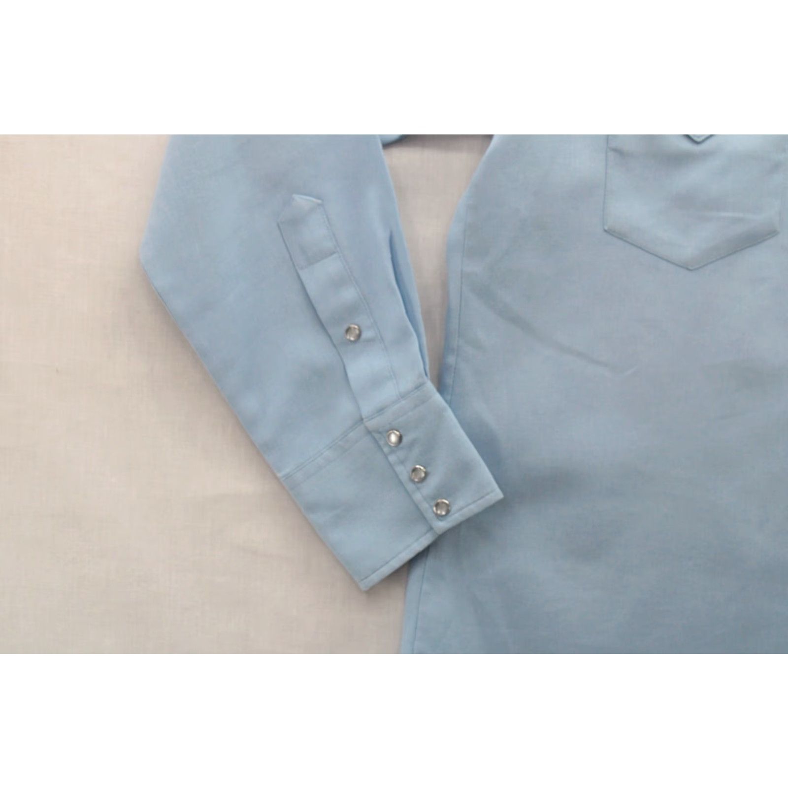 Vintage VINTAGE Western Shirt Blue Embroidered Pearl Snap Long Sleeve 16.5-34 Cowboy USA Men’s Shirt Size US XL / EU 56 / 4 - 4 Thumbnail