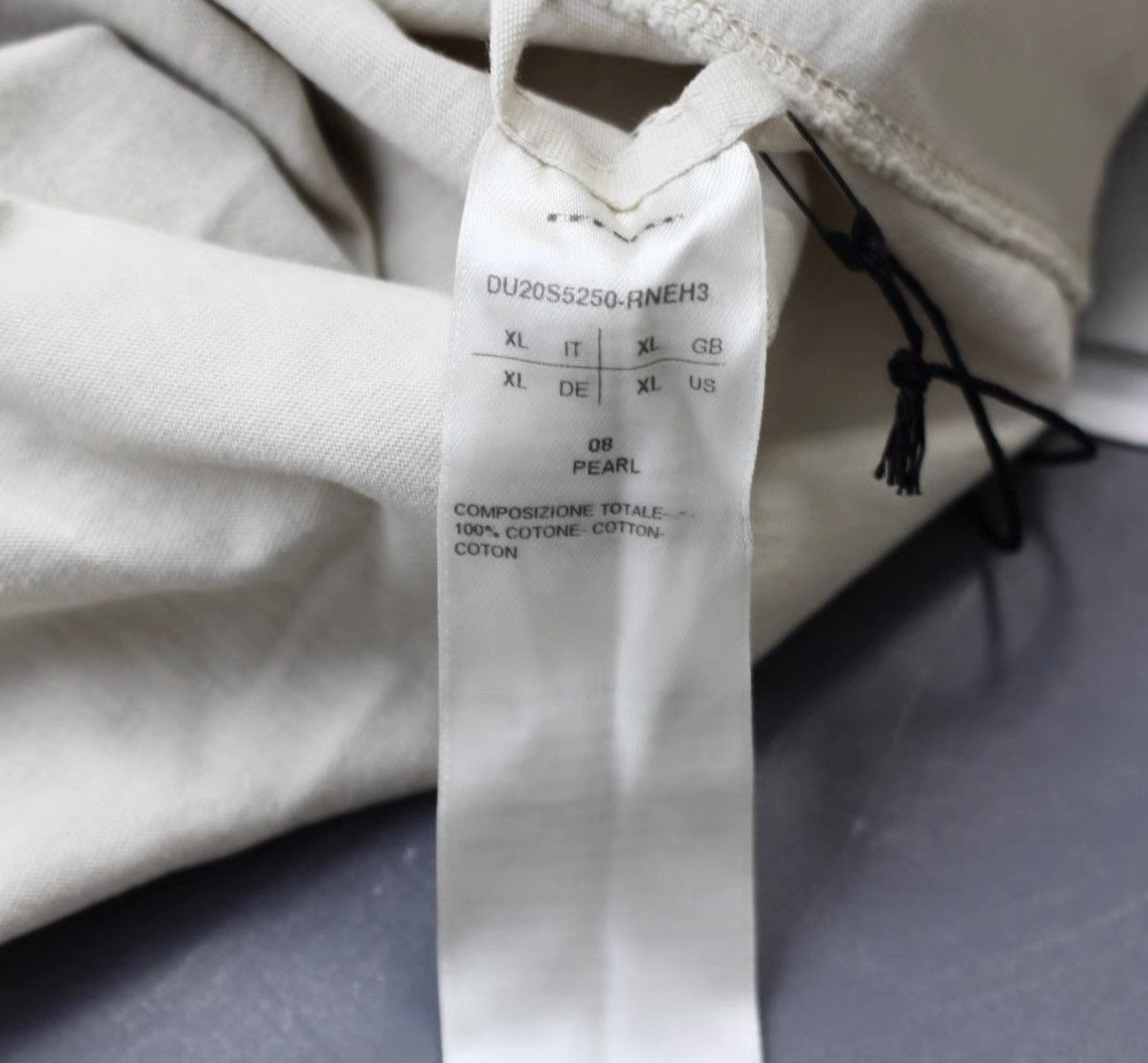 Rick Owens Rick Owens DRKSHDW Cotton Letter Patch Short Sleeve T-Shirt Size US XL / EU 56 / 4 - 6 Thumbnail