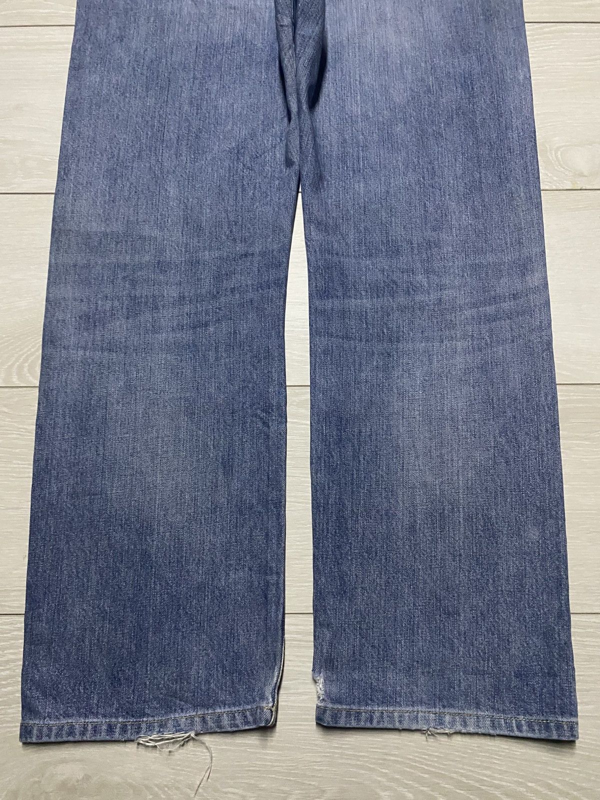 Japanese Brand Vintage japanese Uniqlo Blue Wash Grunge Selvedge Jeans Size US 34 / EU 50 - 6 Thumbnail