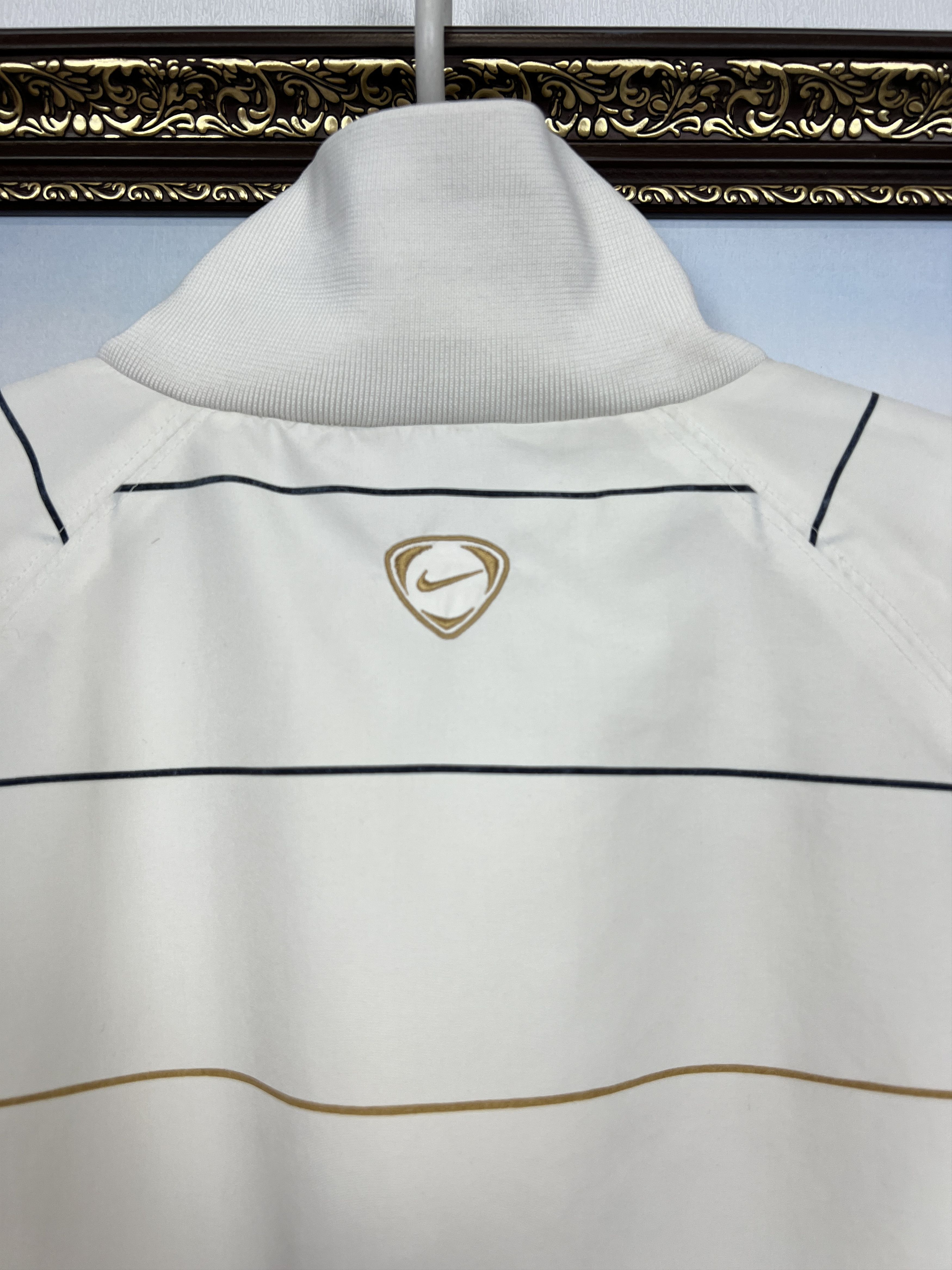 Vintage Nike Inter Milan Football Jacket Soccer White Zip