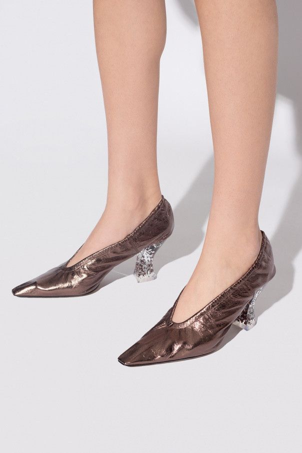 Bottega Veneta o1n1vont1124 Almond Pumps in Fondant Size US 8 / IT 38 - 2 Thumbnail