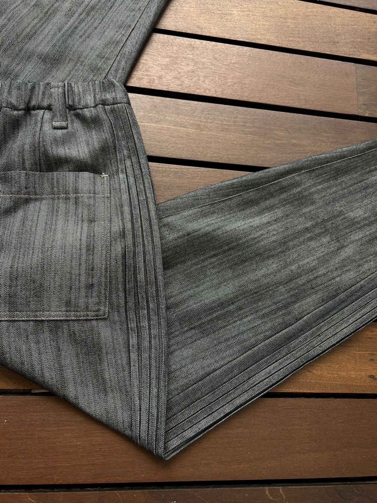 Issey Miyake Issey Miyake Men IM Side Pleated Denim Pants Size US 30 / EU 46 - 9 Thumbnail